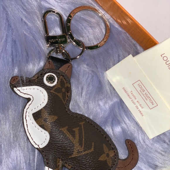 Louis Vuitton Monogram Dog Keychain Bag Charm - Picture 6 of 11